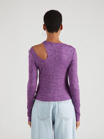 purpurinė QS Marškinėliai
