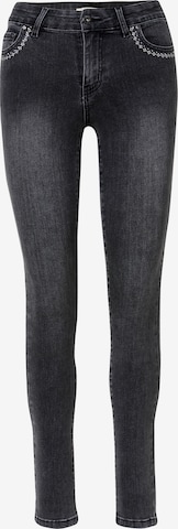 KOROSHISkinny Traperice - crna boja: prednji dio