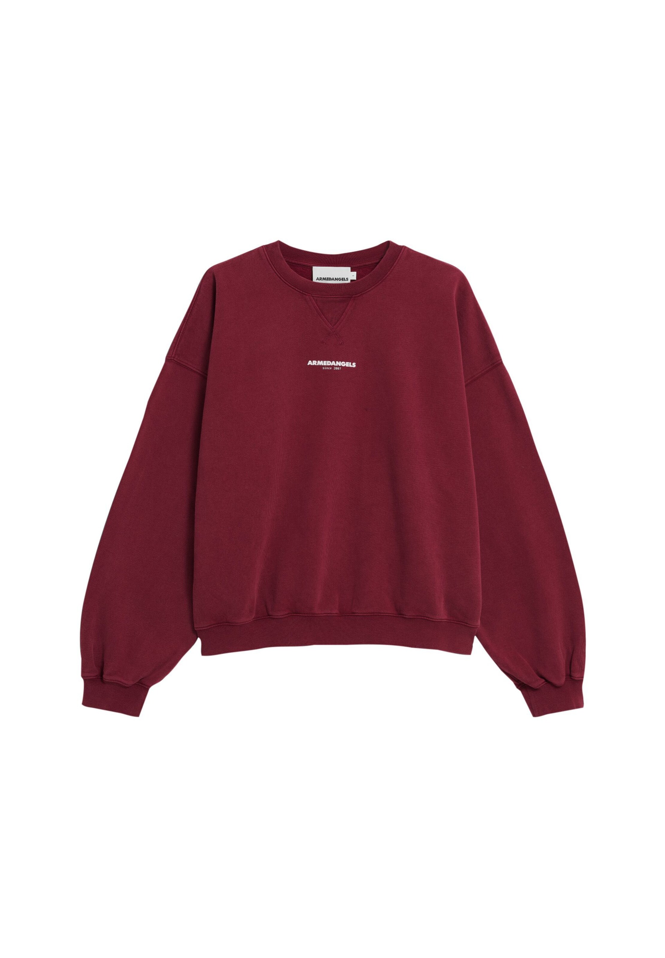 ARMEDANGELS Sweatshirt GMT DYE CREWNECK in Rot: Vorderseite