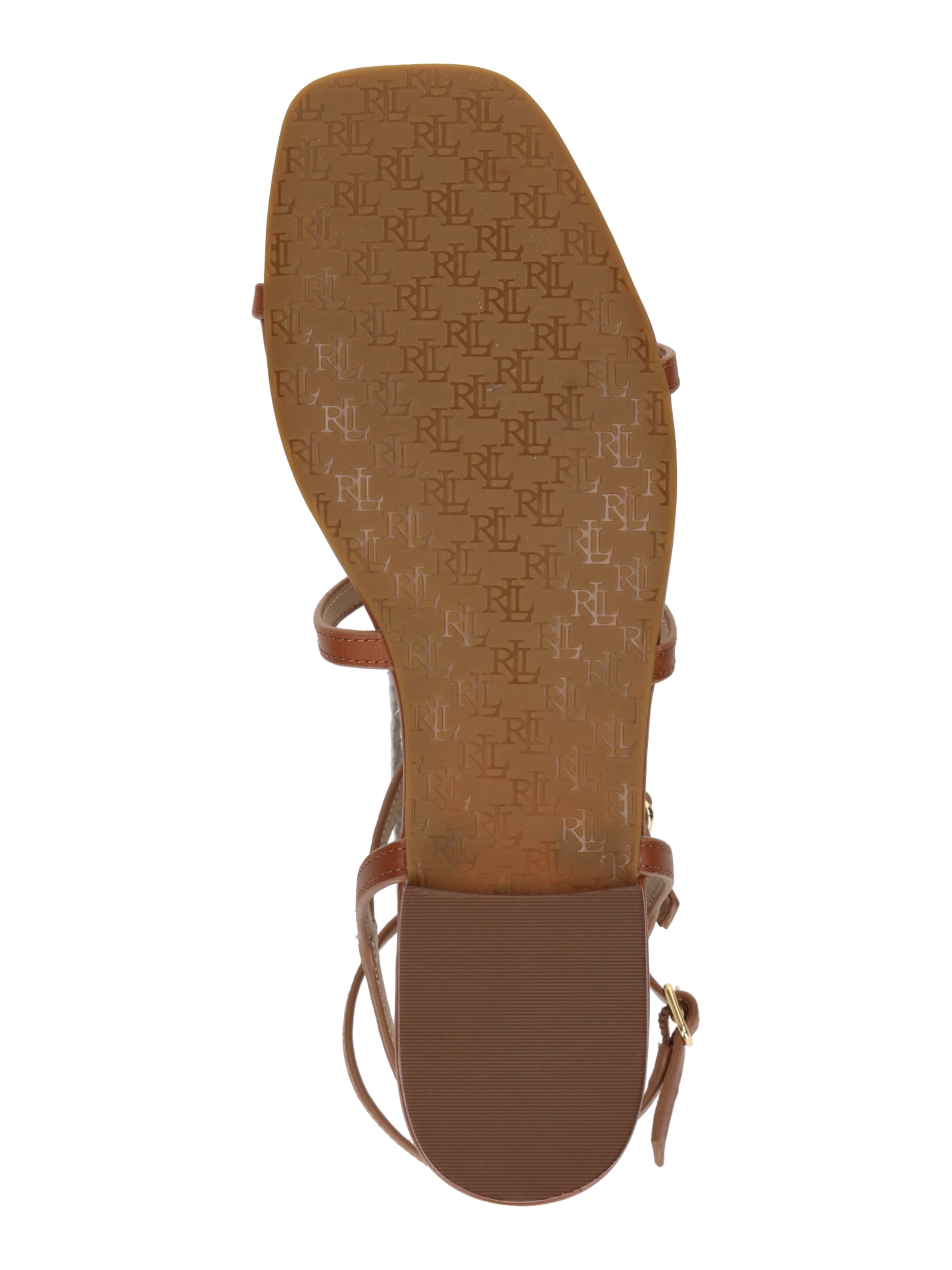 Sandale cu baretă 'EVERLEY' de la Lauren Ralph Lauren pe maro