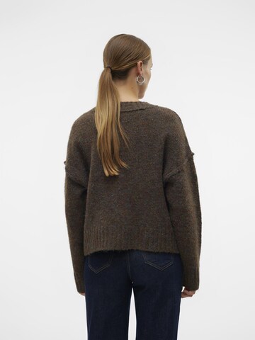 VERO MODA Gebreid vest in Bruin