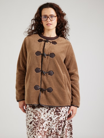 ONLY Carmakoma - Chaqueta de entretiempo 'CARMALI' en marrón: frente