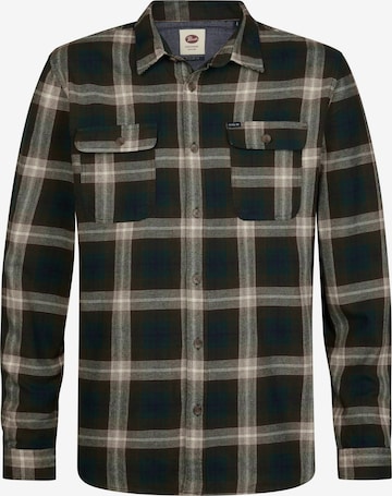 Regular fit Camicia di Petrol Industries in verde: frontale