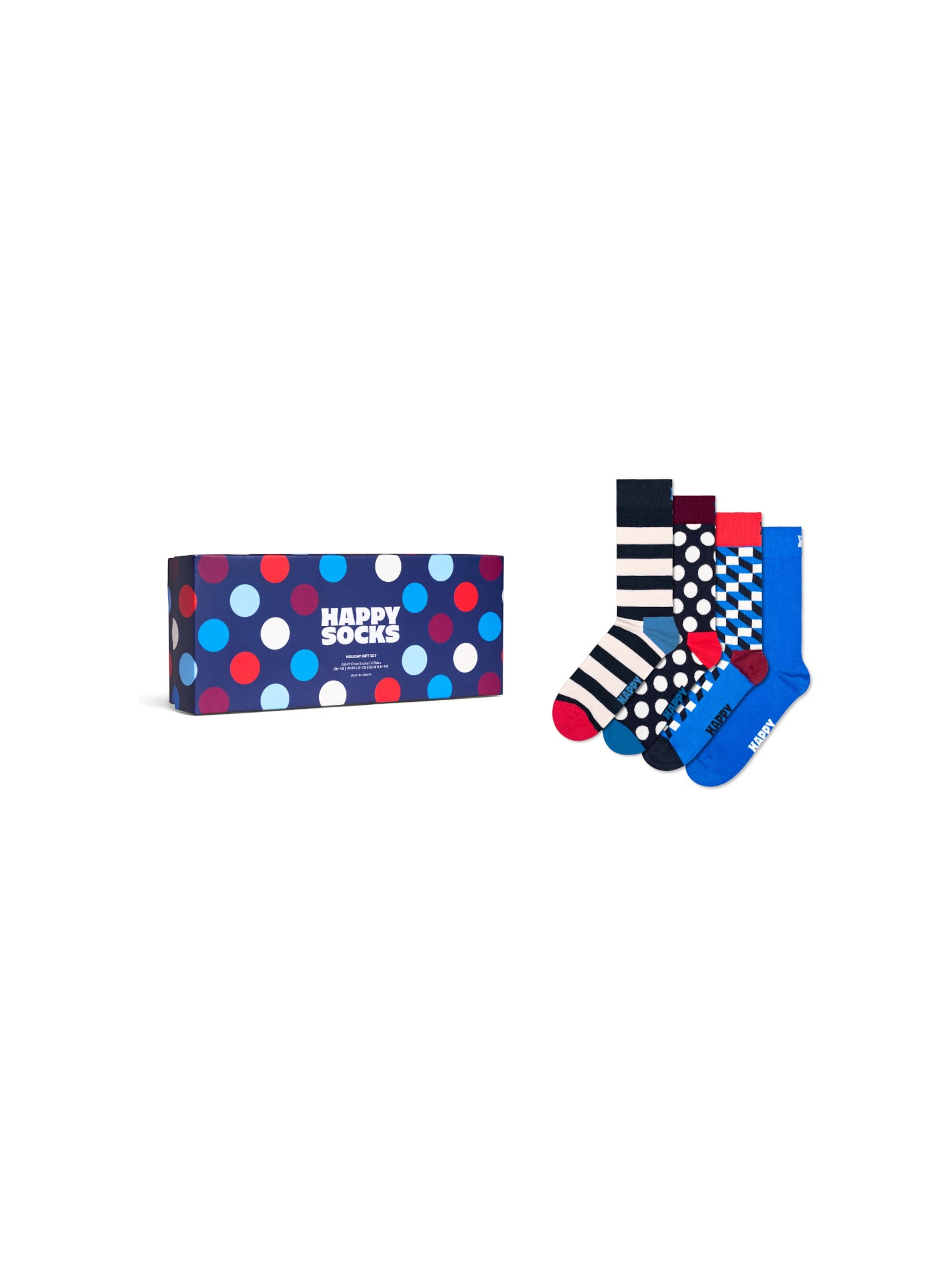 Happy Socks Socks '4-Pack Navy Socks Gift Set' in Black: front