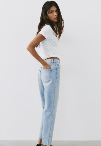 Tapered Jeans de la Pull&Bear pe albastru