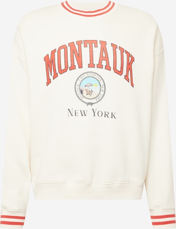Abercrombie & Fitch Sweatshirt 'MAY 1' in Beige: front