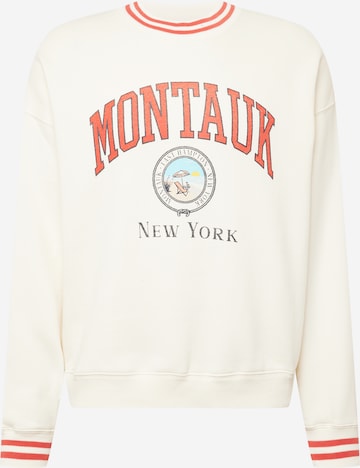 Abercrombie & Fitch Sweatshirt 'MAY 1' in Beige: predná strana