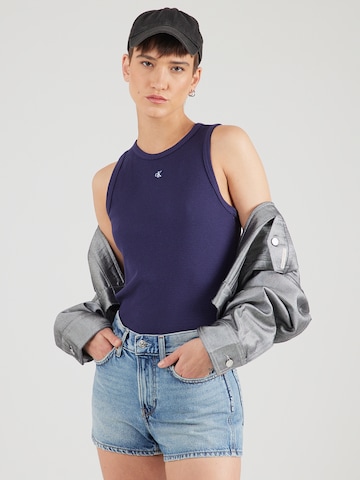 Calvin Klein Jeans Normalny krój Top w kolorze niebieski: przód
