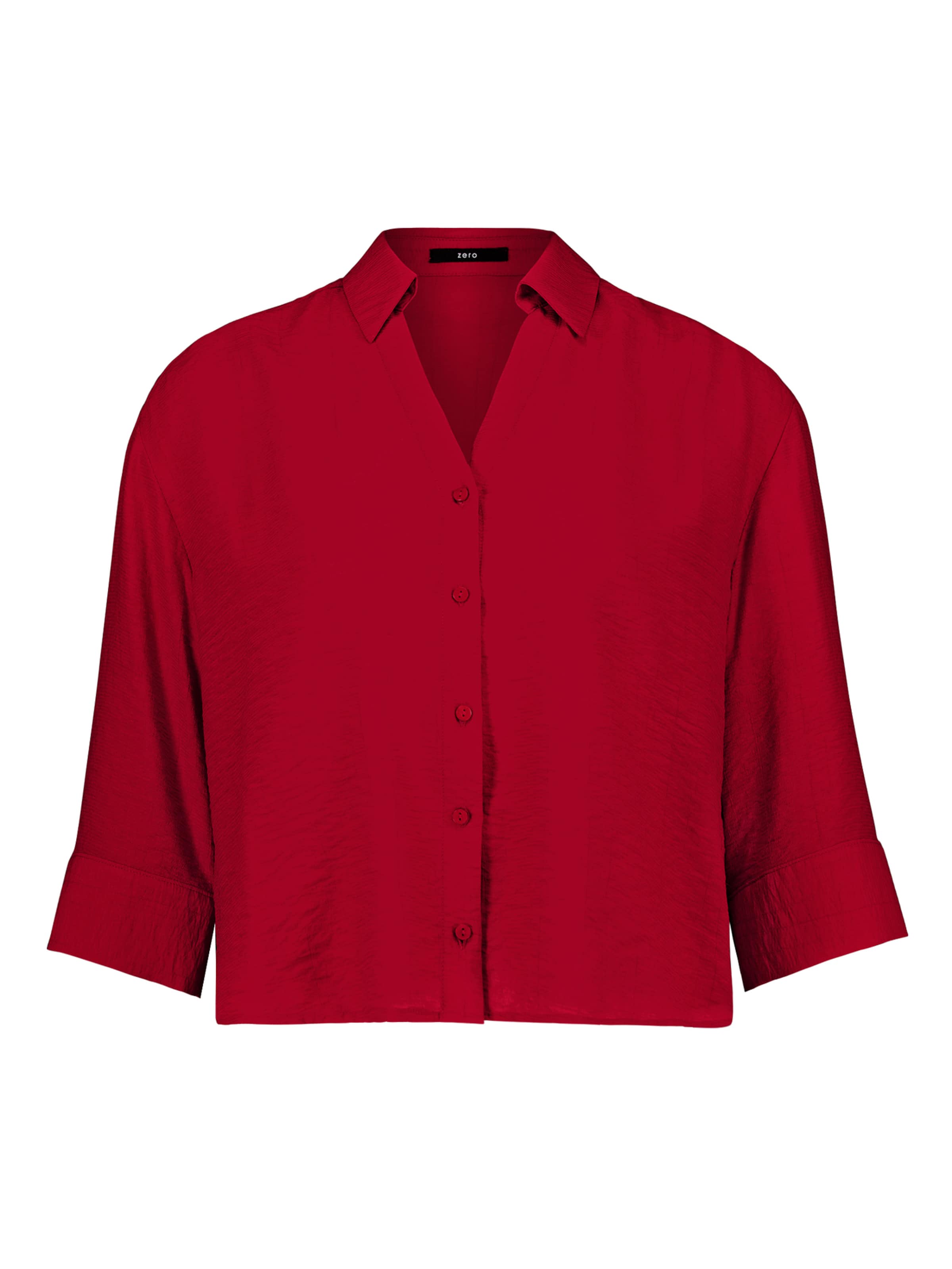 zero Blouse in Rood: voorkant