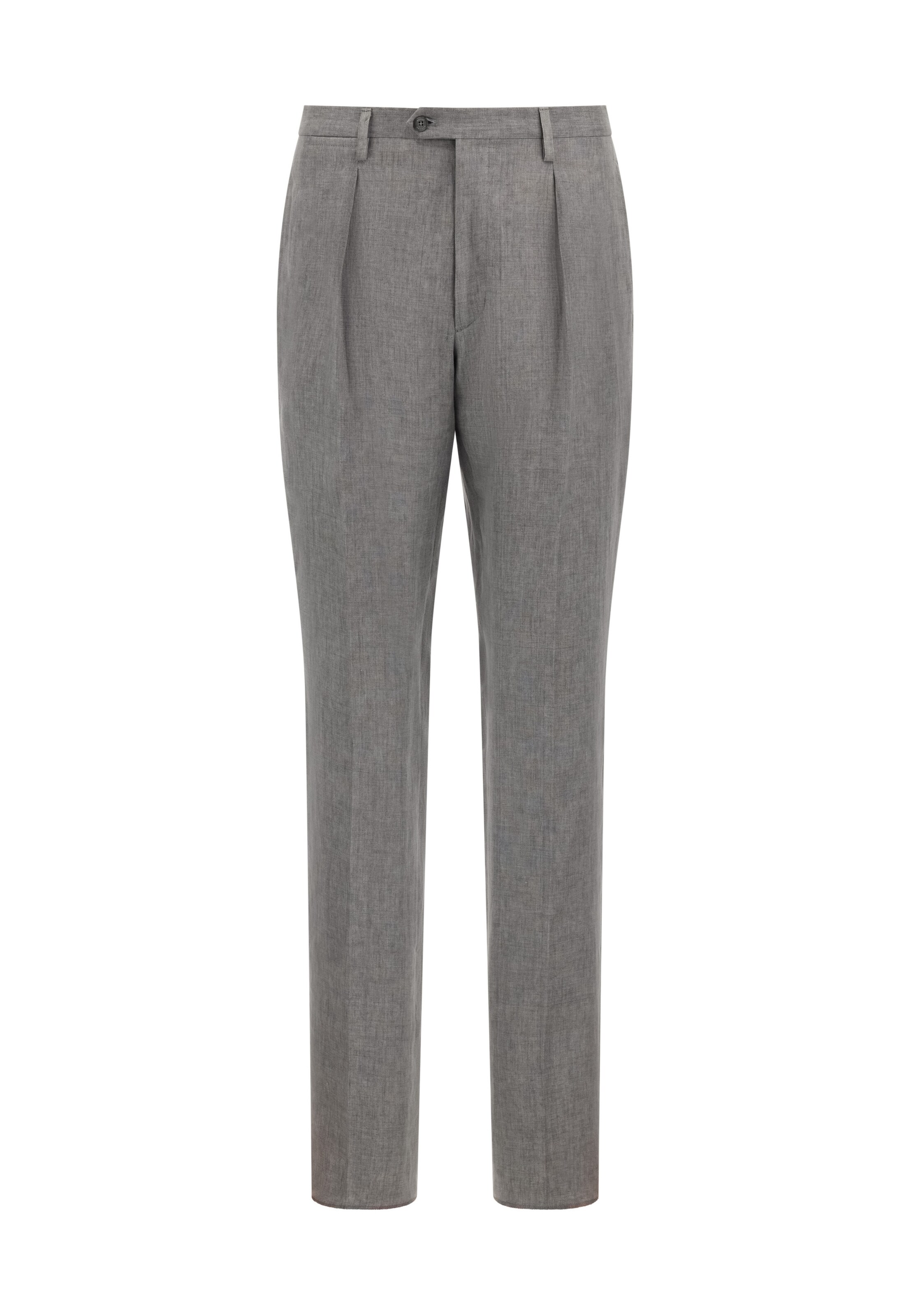 Coupe slim Pantalon à pince Boggi Milano en gris : devant
