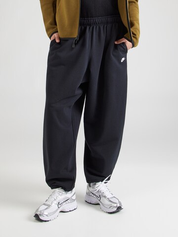 Nike Sportswear Loose fit Trousers 'CLUB OS' in Black: front