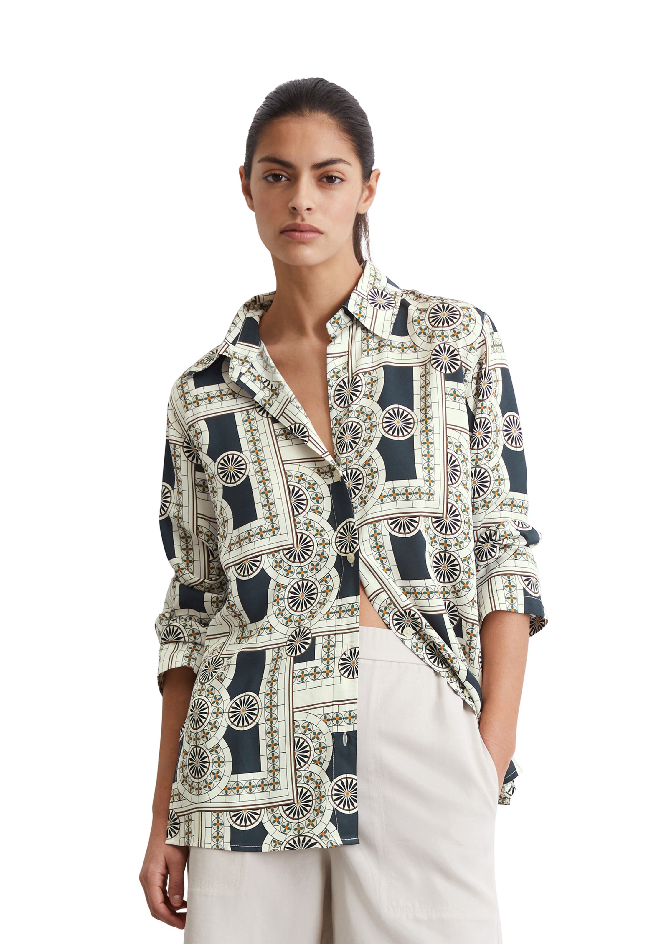 Marc O'Polo Bluse in Beige: Vorderseite