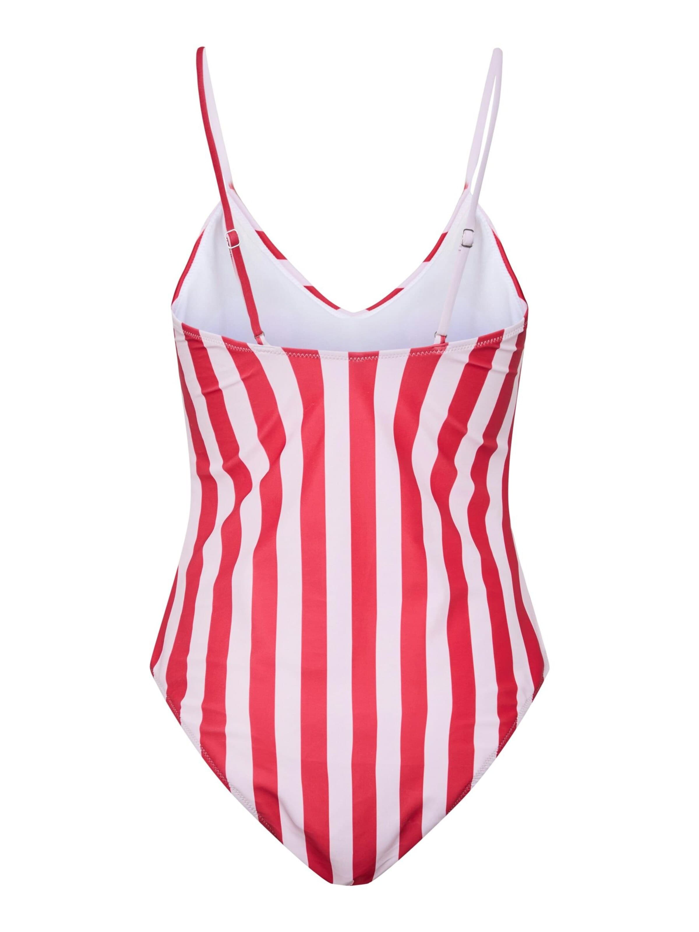 PIECES Classic Swimsuit 'PCBAOMI' in Red