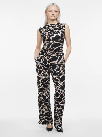No Matter What Wide leg Trousers in Black: front