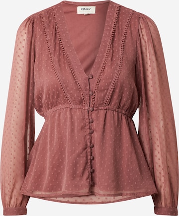 ONLY Blouse 'Bettina' in Roze: voorkant