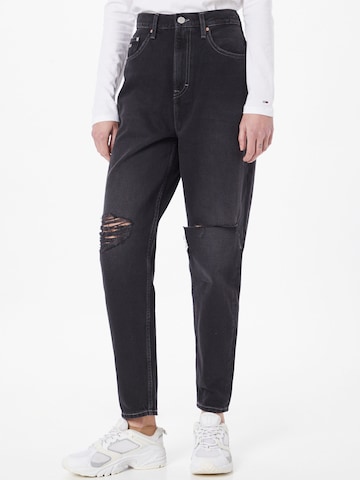 Tommy Jeans - Tapered Vaquero en negro: frente