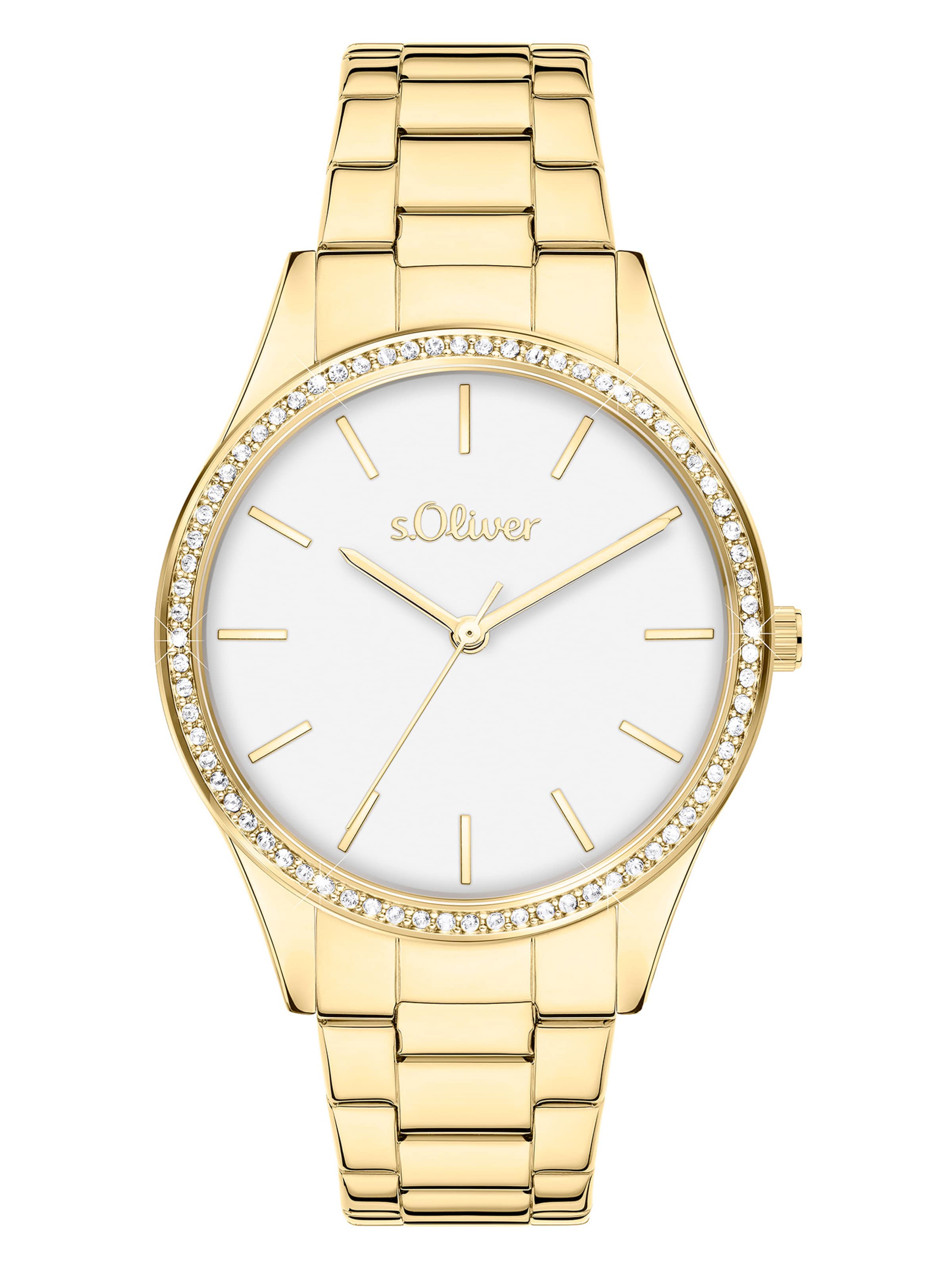 s.Oliver Analog Watch in Gold: front