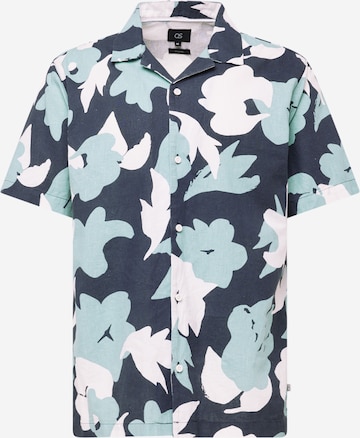 QS Comfort fit Overhemd in Blauw: voorkant