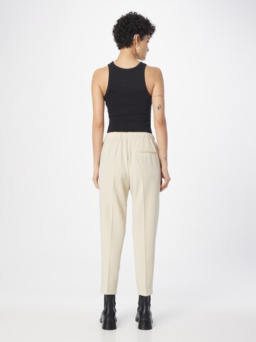 Coupe slim Pantalon à plis 'HOYS' Samsøe Samsøe en beige