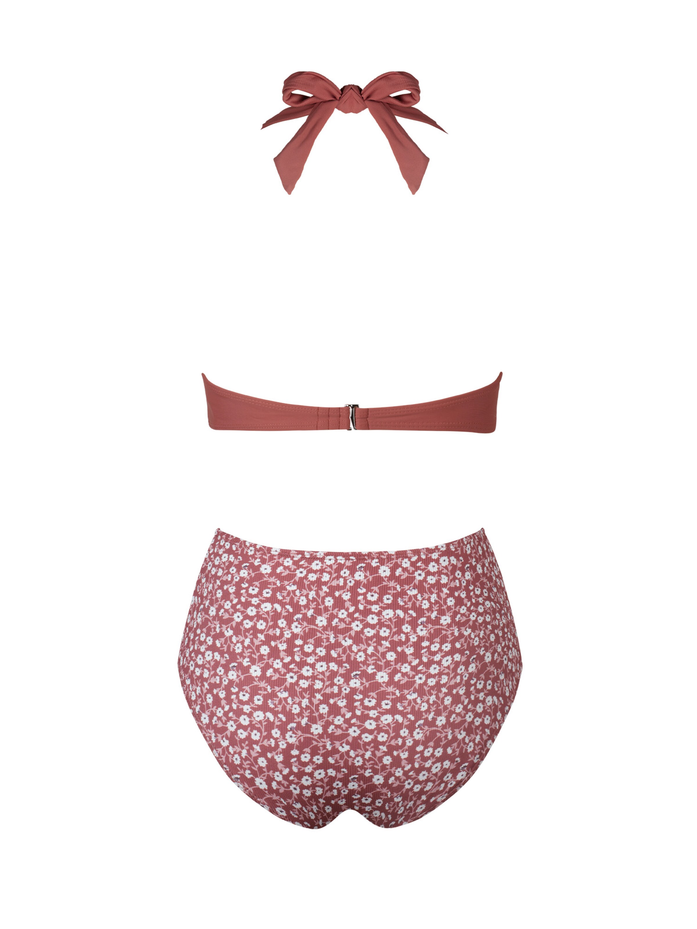 Cupshe Bikini 'Ditsy High-Rise' in Red