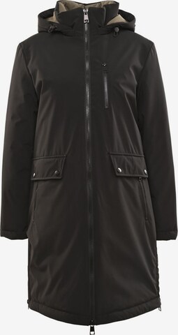 Fuchs Schmitt Between-Seasons Coat in Black: front