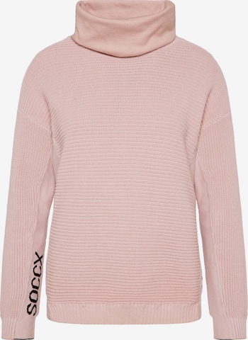 Pullover di Soccx in rosa: frontale