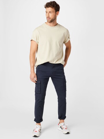 Petrol Industries Regular Cargo Pants in Blue