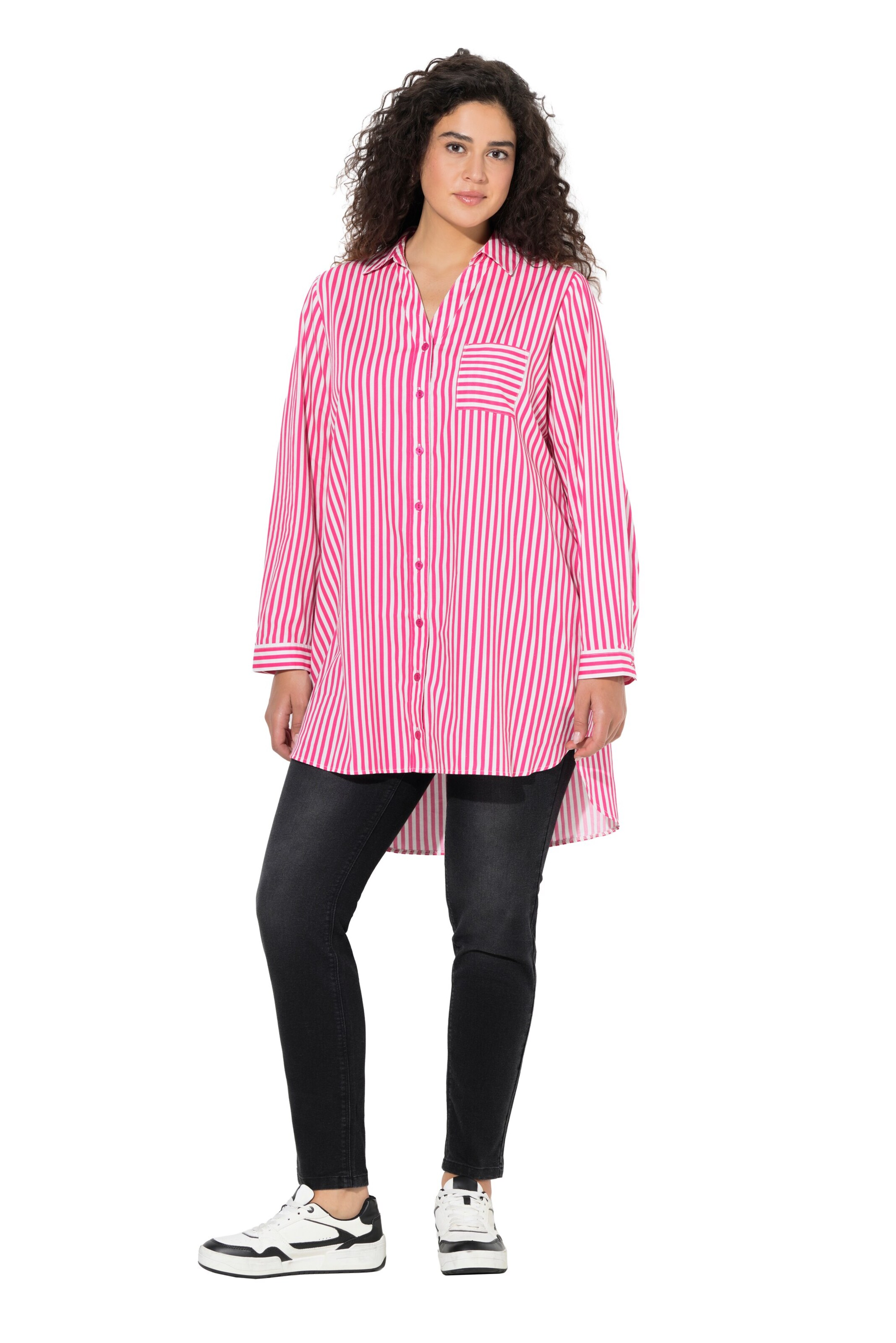 Ulla Popken Blouse in Pink: front
