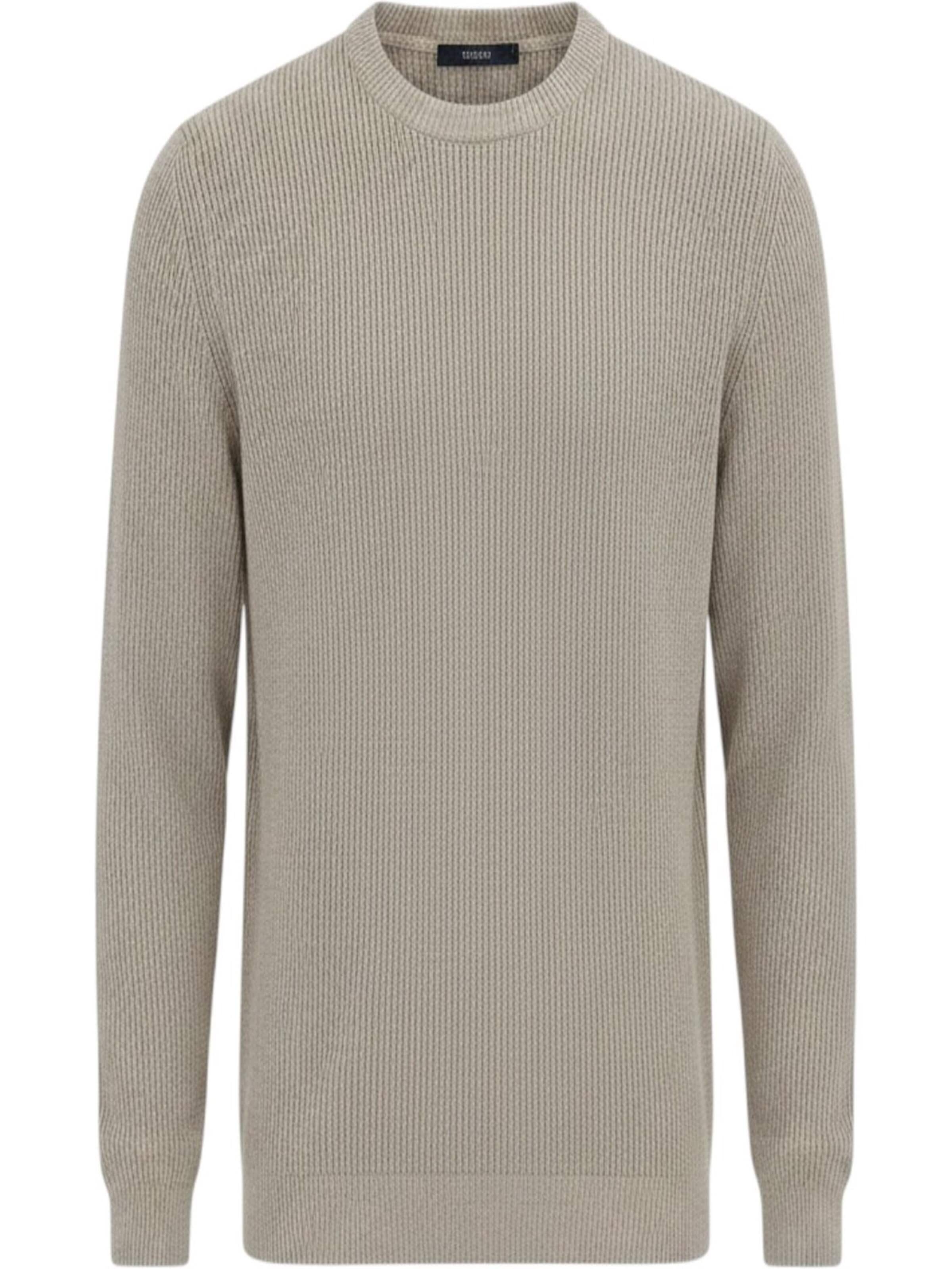 Ramsey Knit Cardigan in Beige: front