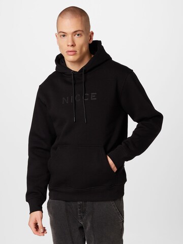 Sweat-shirt Nicce en noir : devant