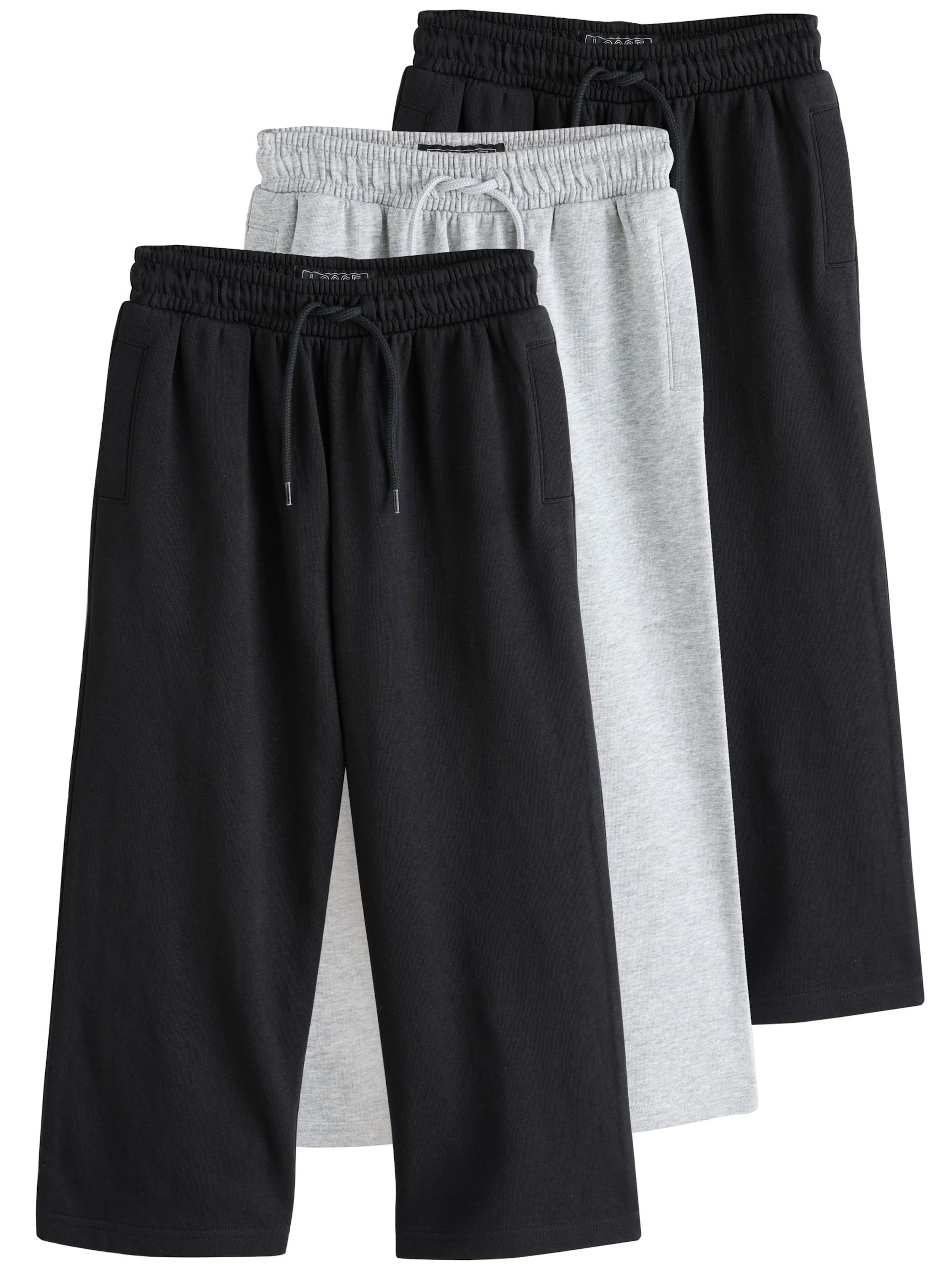 Wide leg Pantaloni de la Next pe gri: față