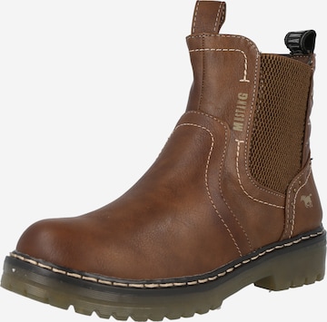 MUSTANG Chelsea boots in Bruin: voorkant