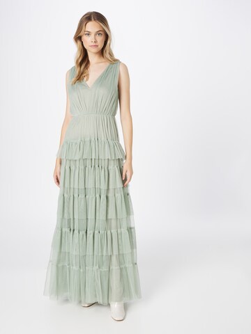 Coast Evening Dress in Green: front