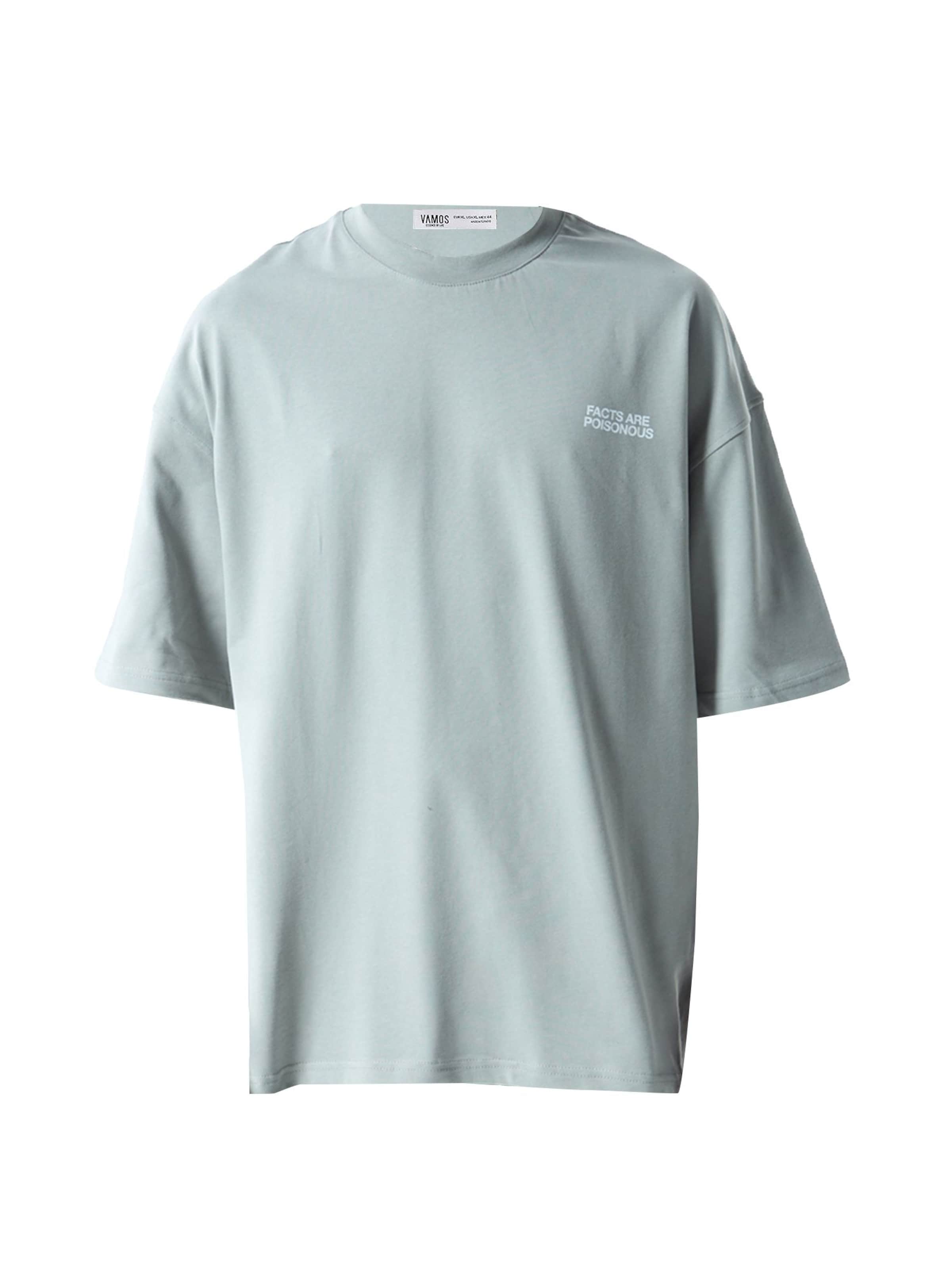 VAMOS CLO Tričko – šedá: přední strana