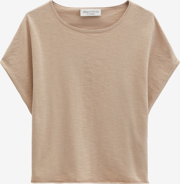 T-shirt Marc O'Polo en beige : devant