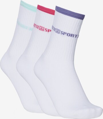 Jette Sport Socken in Weiß: predná strana