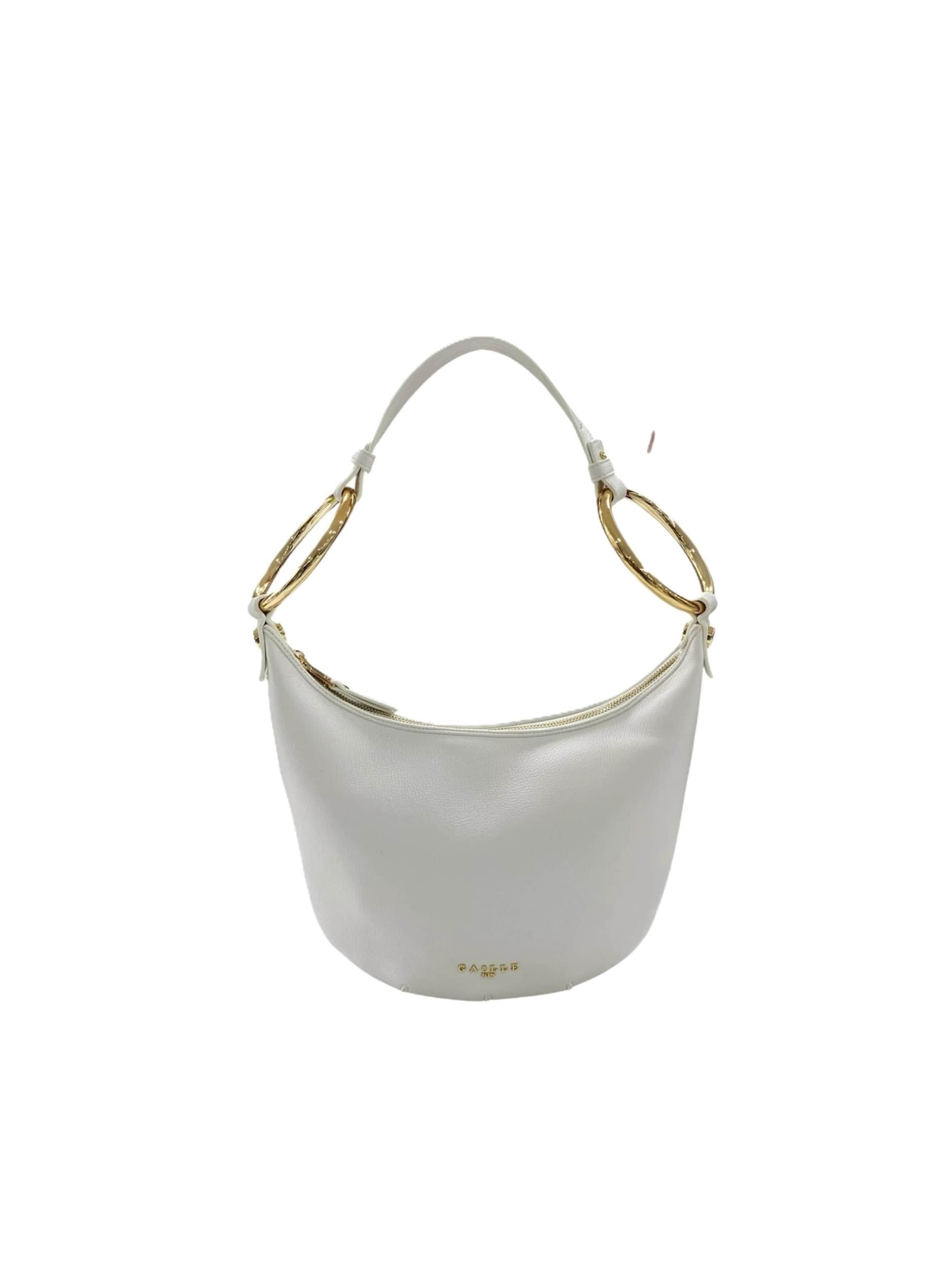 Borsa a spalla 'GAACW03070' di Gaelle Paris in bianco: frontale