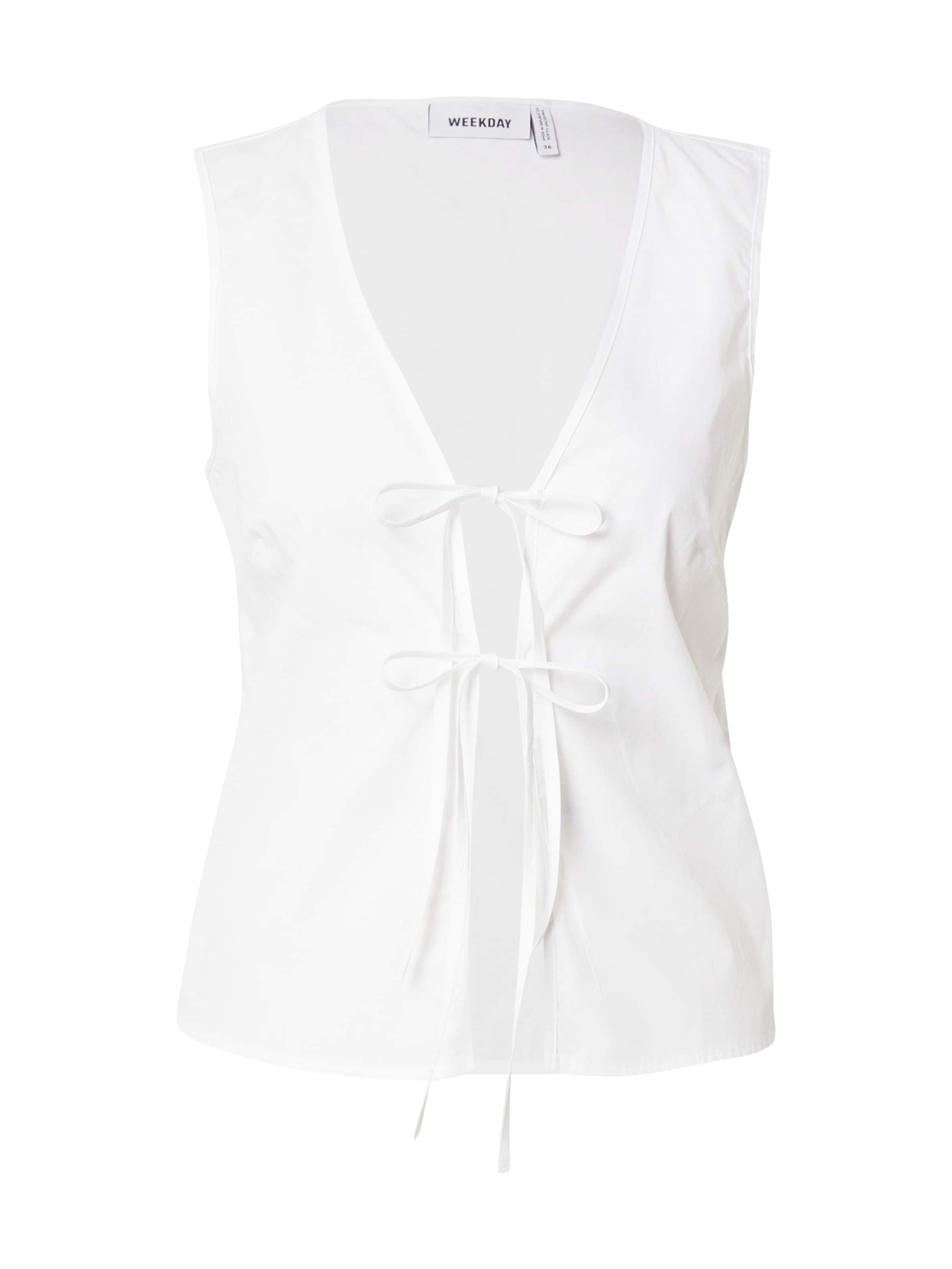 Camicia da donna 'Cecile' di WEEKDAY in bianco: frontale
