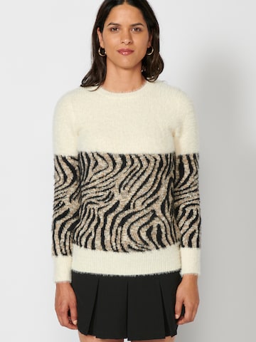 KOROSHI Sweater in Beige: front