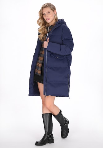 DreiMaster Vintage Wintermantel in Blauw