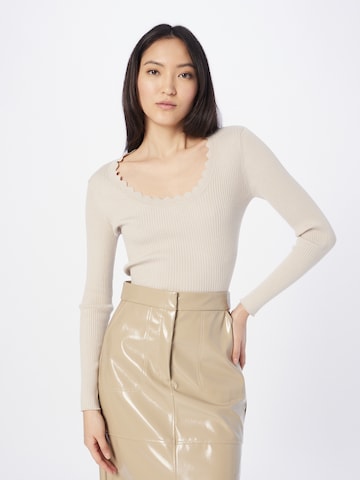 ABOUT YOU Sweater 'Lisette' in Beige: front