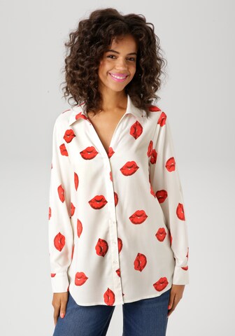 Aniston CASUAL Blouse in White: front