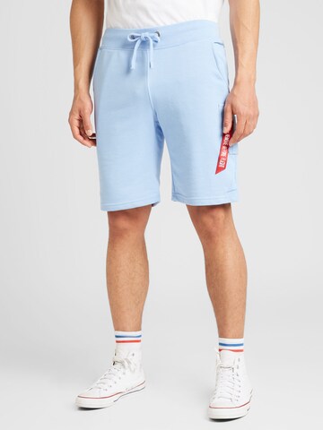 ALPHA INDUSTRIES Regular Shorts in Blau: predná strana