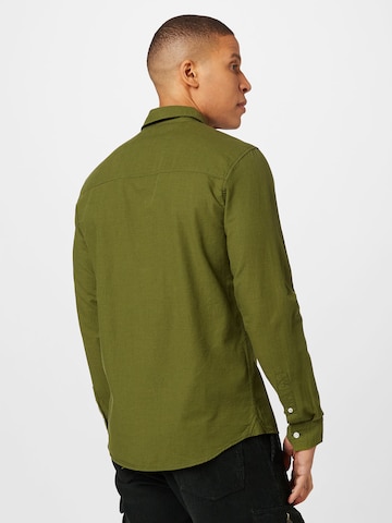 BLEND Regular fit Button Up Shirt in Green