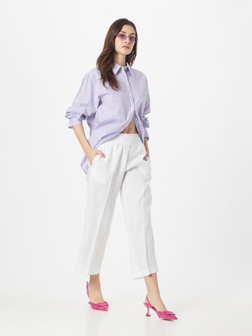 Wide leg Pantaloni de la s.Oliver pe alb