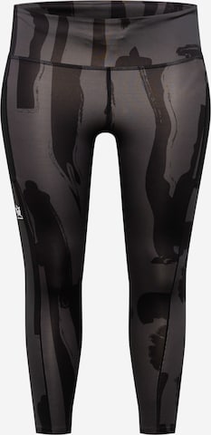 ADIDAS SPORTSWEAR - Skinny Calças de desporto 'Thebe Magugu New York ' em preto: frente