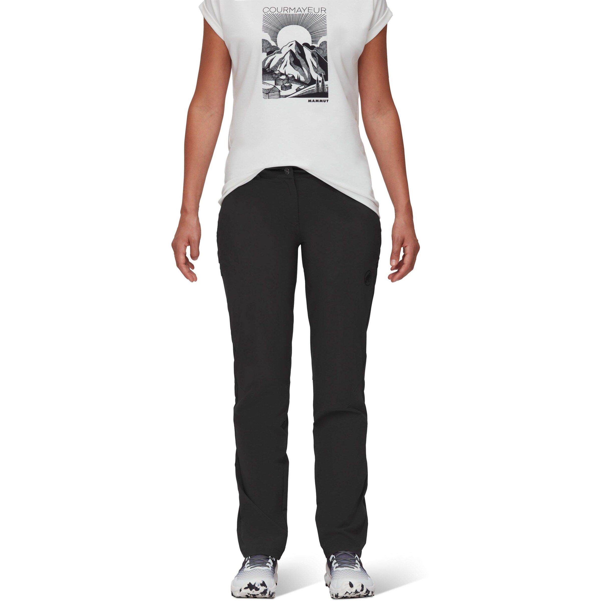 MAMMUT Regular Outdoor Pants 'Runbold' in Grey