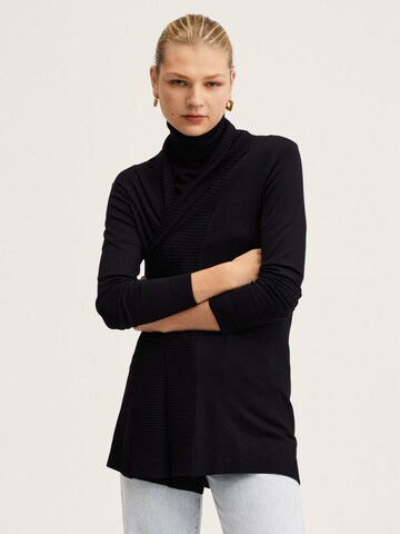 Cardigan 'ALMA' MANGO en noir : devant