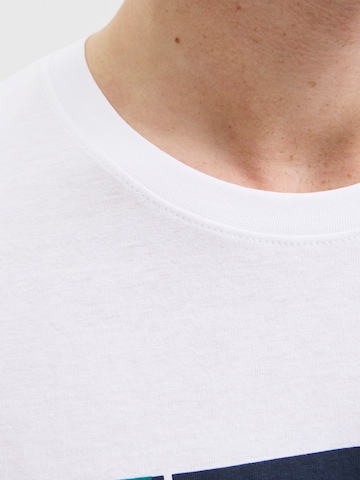 Maglietta 'JJHAYATO' di JACK & JONES in bianco