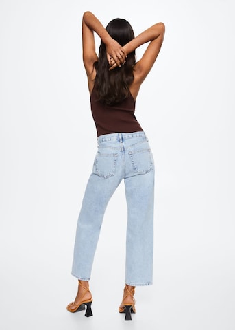 MANGO Regular Jeans 'Carlota' i blå